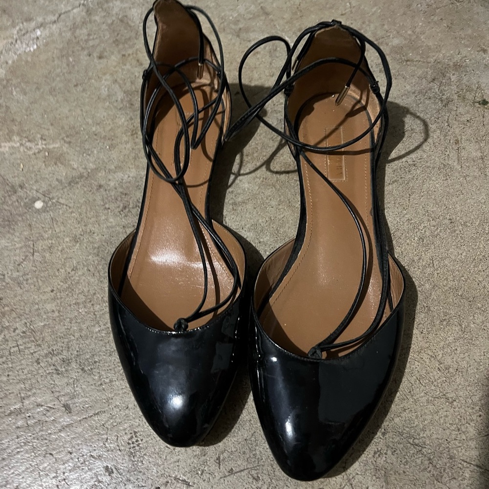 Aquazzura patent flats